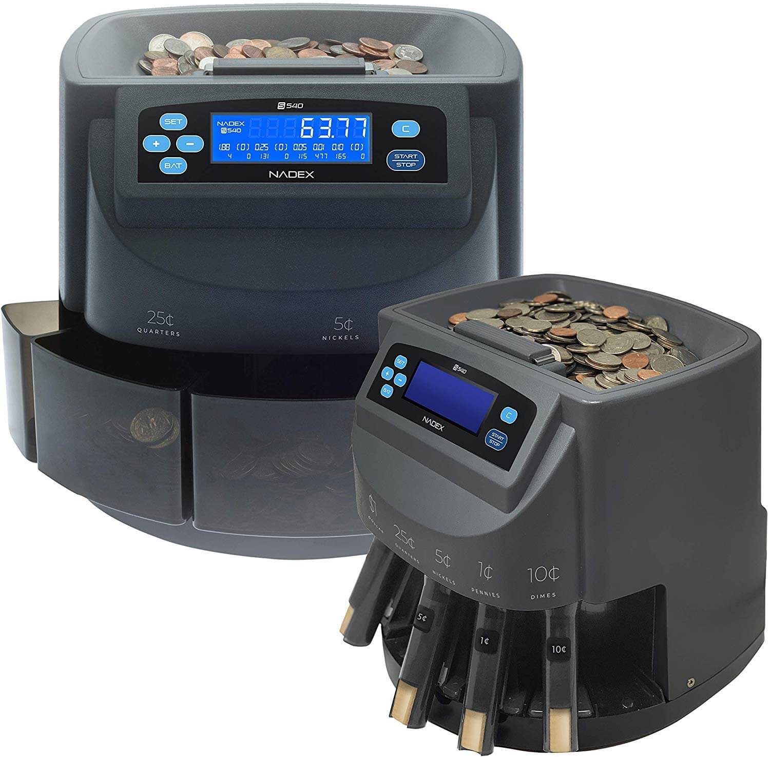 Nadex S540 Coin Counter Sorter and Wrapper │ Nadex Coins